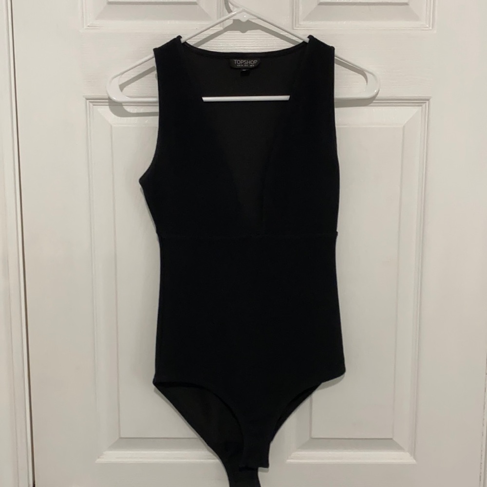 TOPSHOP v neck bodysuit